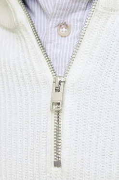 Jack & Jones Jersey cuello cremallera blanco Hot