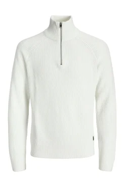 Jack & Jones Jersey cuello cremallera blanco Hot