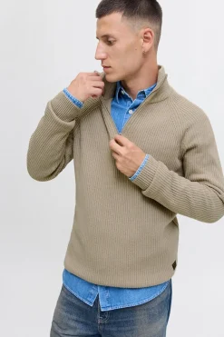 Jack & Jones Jersey cuello cremallera gris Best