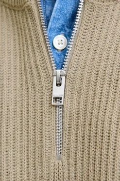 Jack & Jones Jersey cuello cremallera gris Best