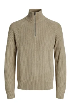 Jack & Jones Jersey cuello cremallera gris Best