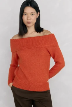 Pedro del Hierro Jersey cuello envolvente Naranja Sale