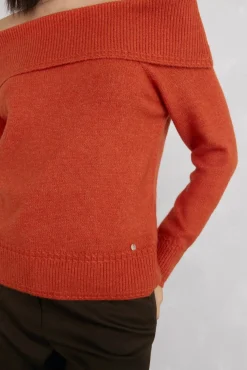 Pedro del Hierro Jersey cuello envolvente Naranja Sale