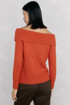 Pedro del Hierro Jersey cuello envolvente Naranja Sale