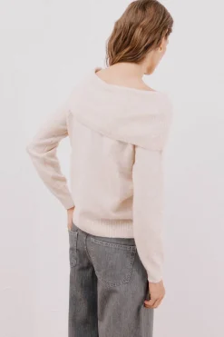 Cortefiel Jersey cuello multiposición Marfil Best