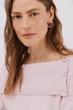 Cortefiel Jersey cuello multiposición Rosa Sale