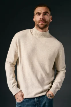 OOTO Jersey cuello perking Beige Sale