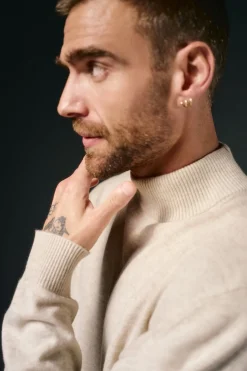 OOTO Jersey cuello perking Beige Sale