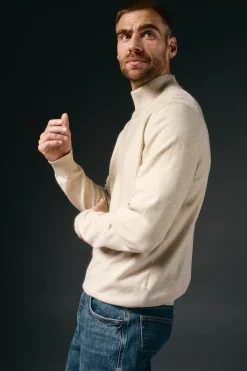 OOTO Jersey cuello perking Beige Sale