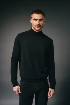 OOTO Jersey cuello perking Negro Outlet