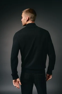 OOTO Jersey cuello perking Negro Outlet