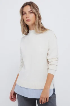 Springfield Jersey cuello perkins combinado azul Best