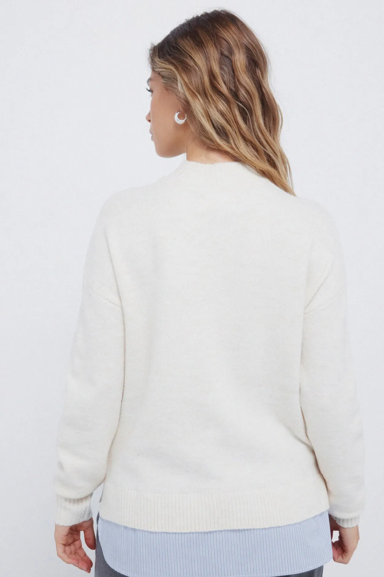 Springfield Jersey cuello perkins combinado azul Best