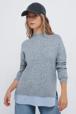 Springfield Jersey cuello perkins combinado estampado Discount