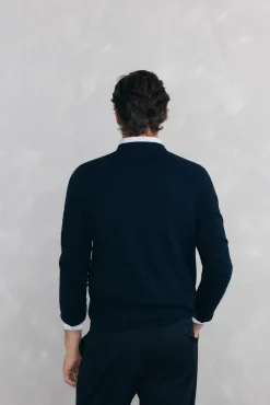 Pedro del Hierro Jersey cuello pico Azul Outlet