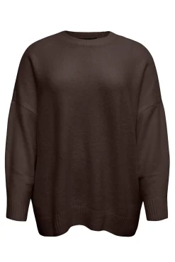 Vero Moda Curve Jersey cuello pico Curve Marr&oacute;n oscuro Best