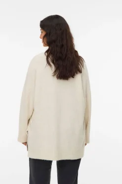 Vero Moda Curve Jersey cuello pico Curve Beige Sale