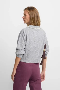 Silbon Jersey cuello polo Gris Outlet