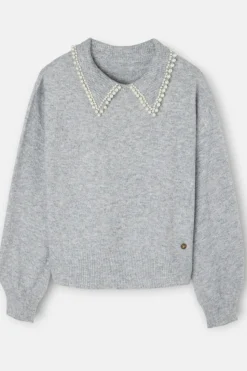 Silbon Jersey cuello polo Gris Outlet