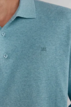 Pedro del Hierro Jersey cuello polo Azul