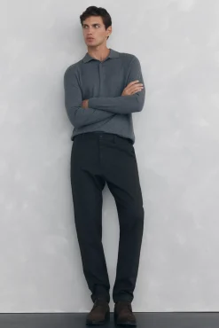 Pedro del Hierro Jersey cuello polo Gris