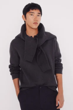 Springfield Jersey cuello polo botones gris Discount