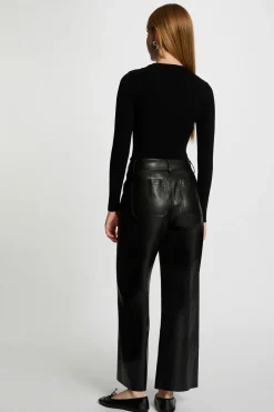 Morgan Jersey cuello redondo Negro Online