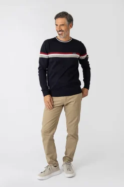 Privata Jersey cuello redondo Azul marino Sale