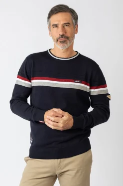 Privata Jersey cuello redondo Azul marino Sale