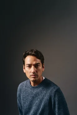 OOTO Jersey cuello redondo algodón torzal Azul New