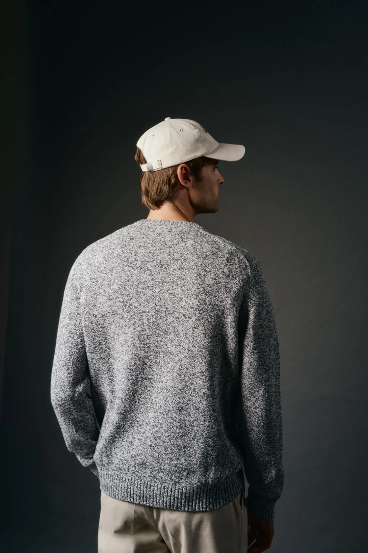 OOTO Jersey cuello redondo algodón torzal Azul oscuro New