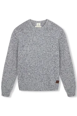 OOTO Jersey cuello redondo algodón torzal Azul oscuro New