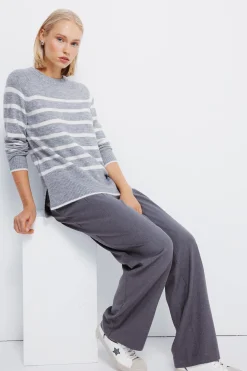 Springfield Jersey cuello trenzado gris Discount