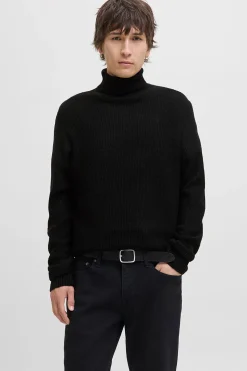 Jack & Jones Jersey cuello vuelto negro Discount