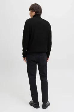 Jack & Jones Jersey cuello vuelto negro Discount