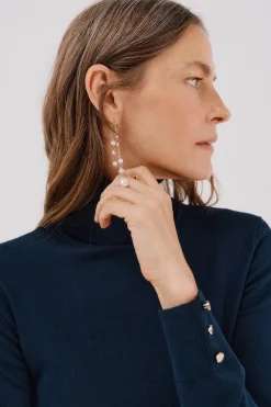 Cortefiel Jersey cuello vuelto Azul marino Outlet