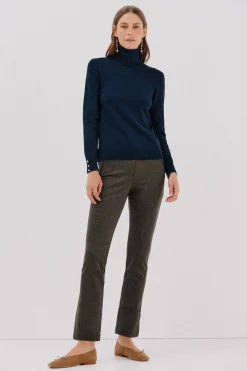 Cortefiel Jersey cuello vuelto Azul marino Outlet