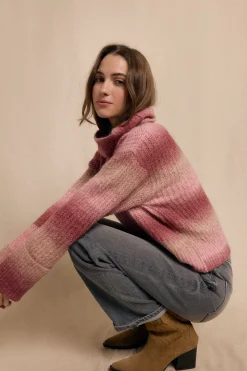 Slowlove Jersey cuello vuelto Fucsia Clearance