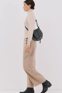 Cortefiel Jersey cuello vuelto Beige Clearance