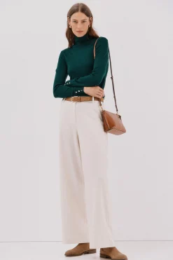 Cortefiel Jersey cuello vuelto Verde New