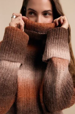 Slowlove Jersey cuello vuelto Estampado beige Best