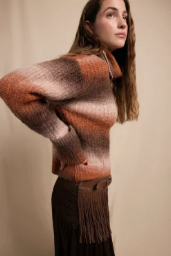 Slowlove Jersey cuello vuelto Estampado beige Best