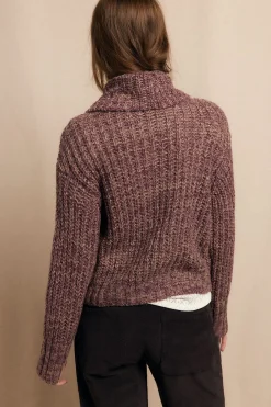 Slowlove Jersey cuello vuelto bicolor Lila Online