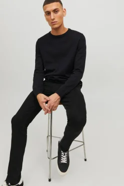 Jack & Jones Jersey de algodón negro Discount