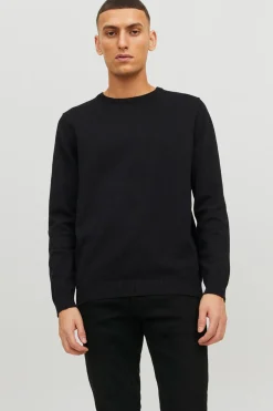 Jack & Jones Jersey de algodón negro Discount