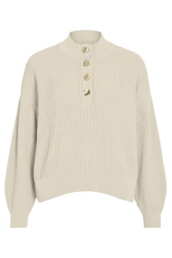 Vila Jersey de algodón orgánico Marfil Online