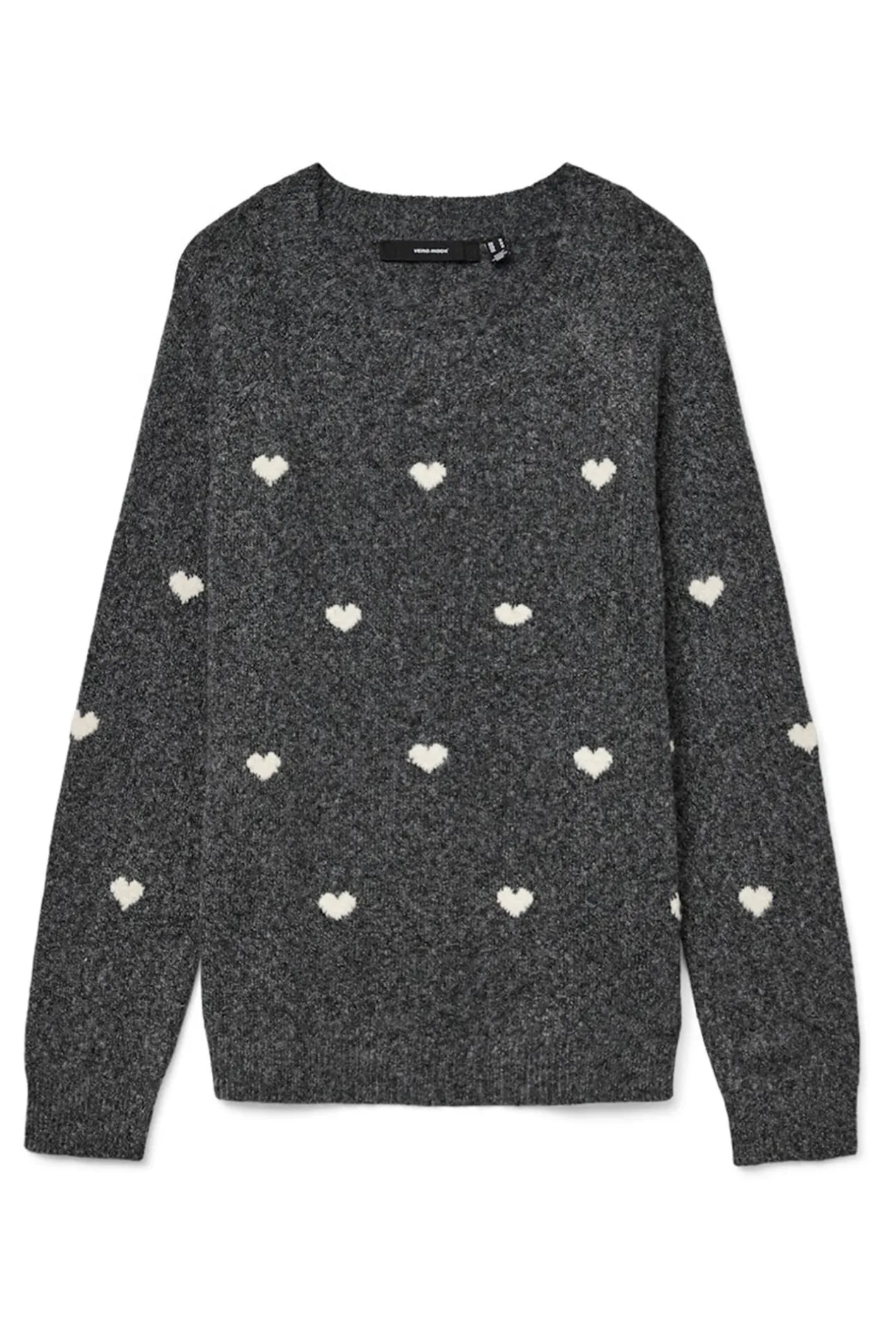 Vero Moda Jersey de cuello redondo Gris oscuro Hot