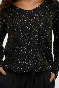 Vero Moda Jersey de lurex y lentejuelas Negro New