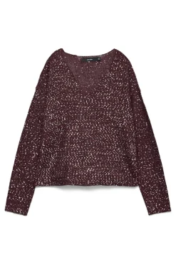 Vero Moda Jersey de lurex y lentejuelas Morado Clearance