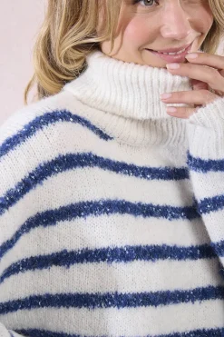 Molly Bracken Jersey de manga larga estampado rayas Multicolor Hot